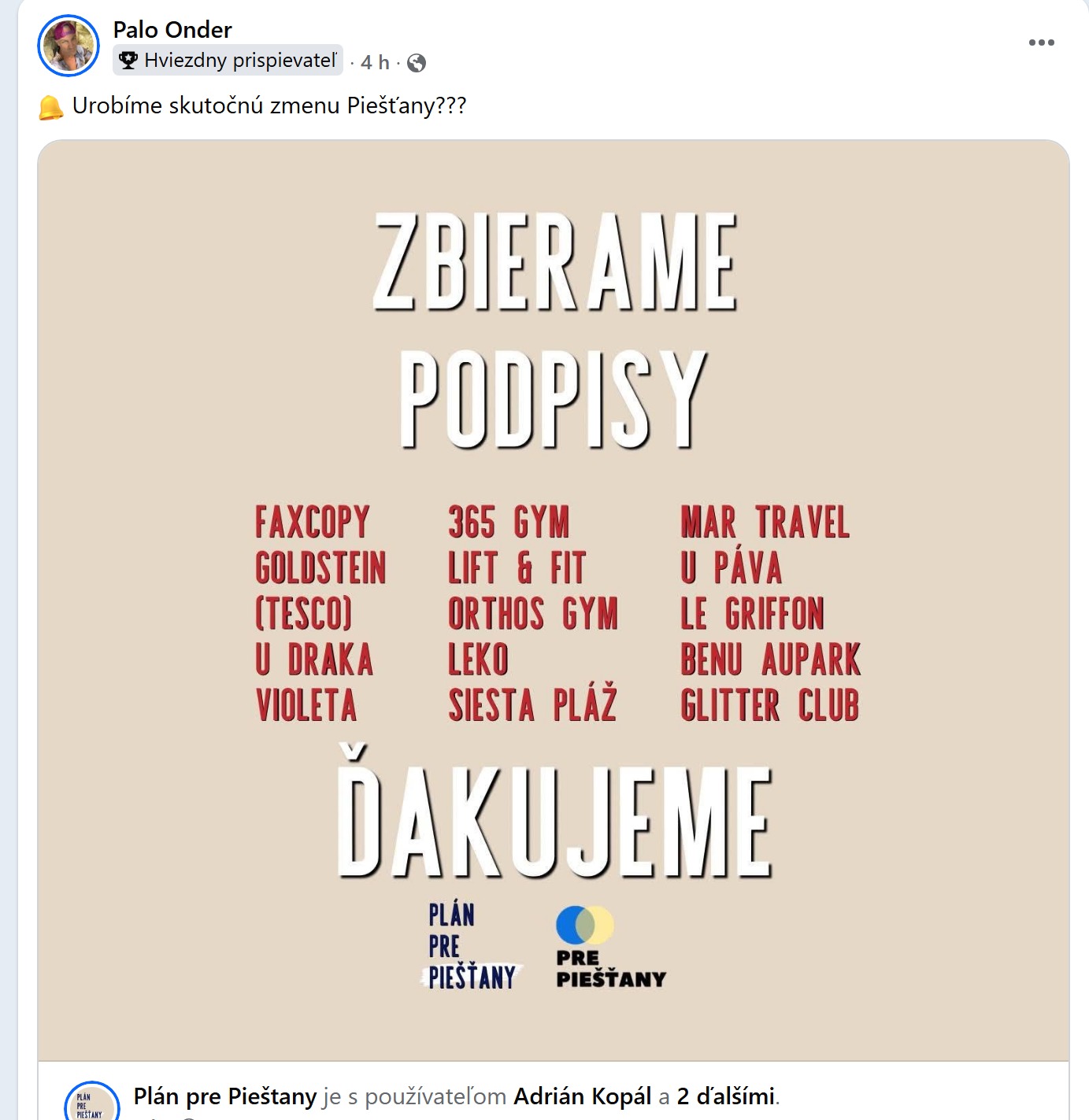 Politický klam: Pre Piešťany a Plán Pre Piešťany