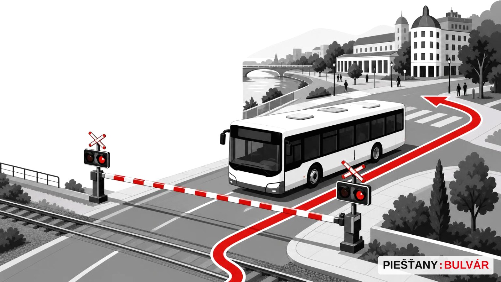 Autobusy z Piešťan do Vrbového čakajú zmeny: ARRIVA hlási uzávierku priecestí od 2. novembra